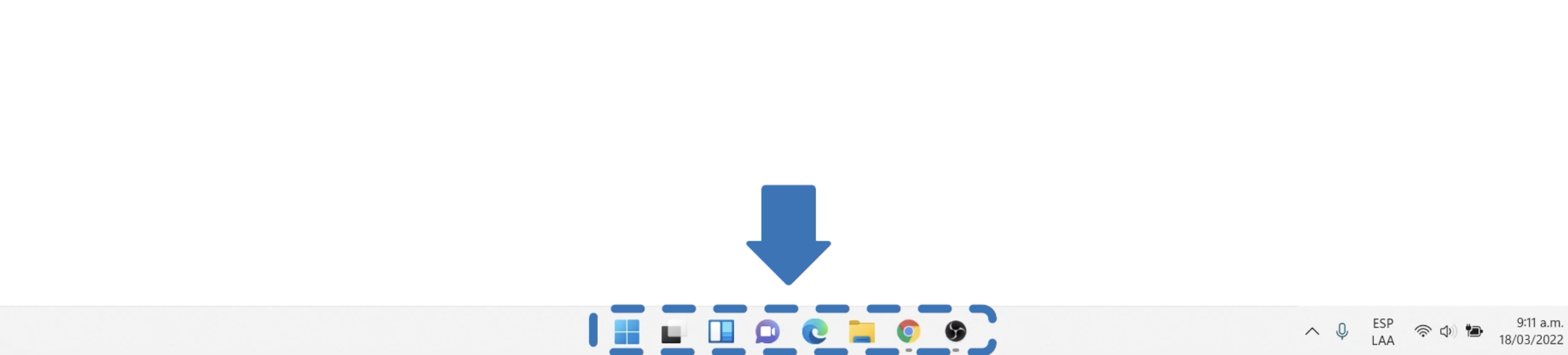 Botón y menú inicio de Windows 11
